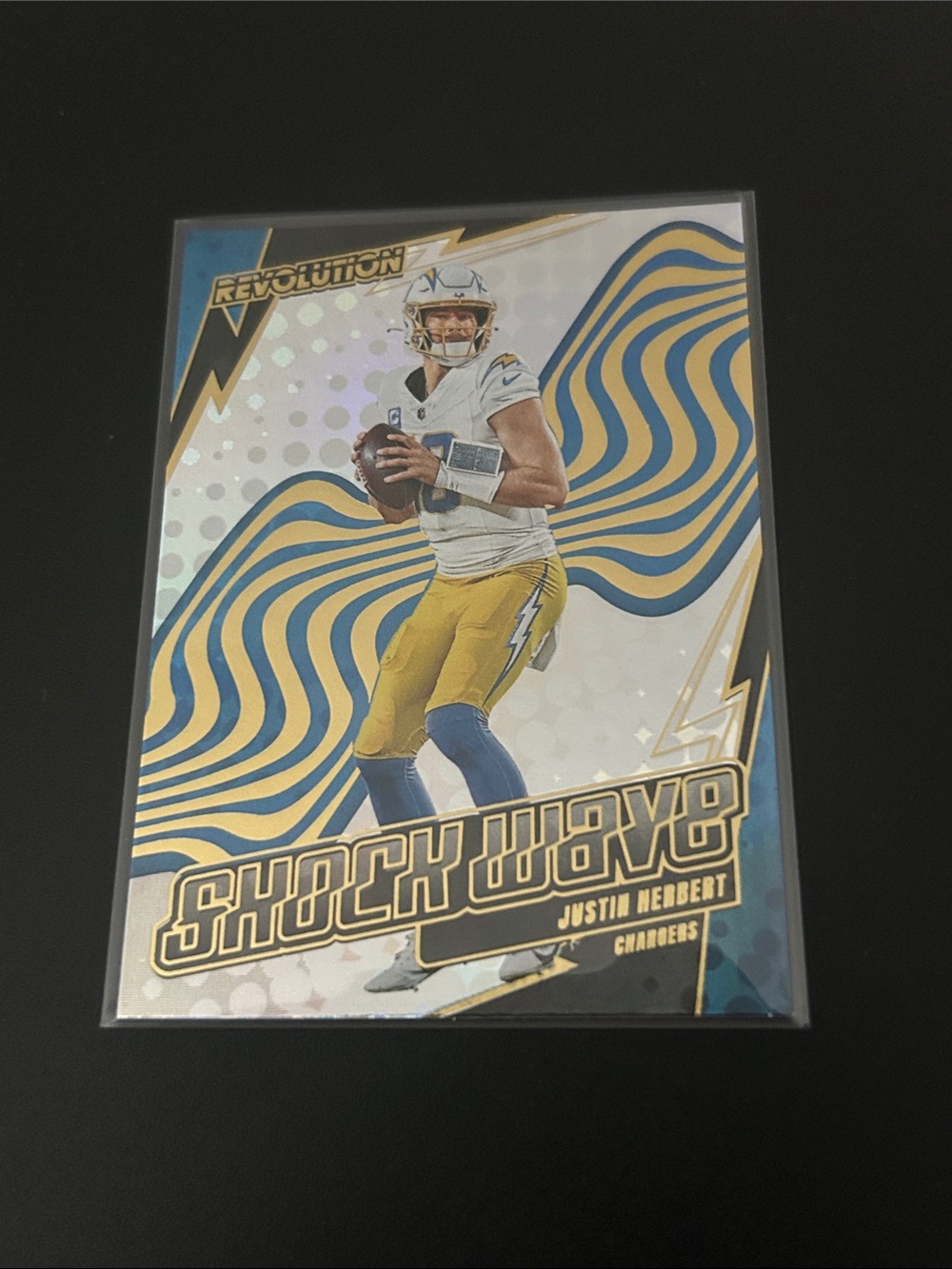 Justin Herbert 2025 Panini Revolution Shock Wave Los Angeles Chargers